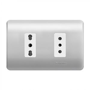 Placa Armada Enchufe Doble 10/16 A Lien Génesis