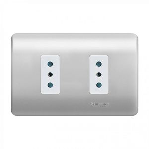 Placa Armada Enchufe Doble 10 A Lien Génesis