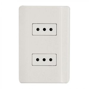 Placa Armada Enchufe Doble 10 A Génesis