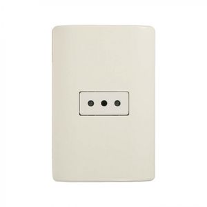 Placa Armada Enchufe Simple 10 A Génesis Blanco