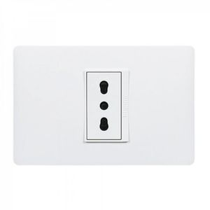 Placa Armada Enchufe Simple 10/16 A Lúzica Blanco