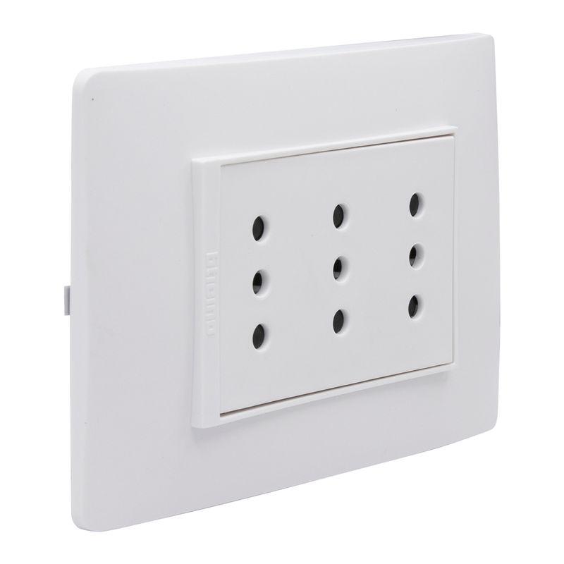 Enchufe Triple Blanco 10amp