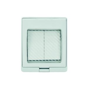 Contenedor IP55 Interruptor Doble 9/15 10 A 250 V Blanco