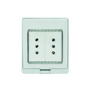 Contenedor IP55 Toma Corriente Doble 10 A 250 V Blanco
