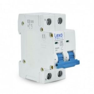 Interruptor Automático EBS6BN C 1 Polo + N 6 kA 40 A Blanco
