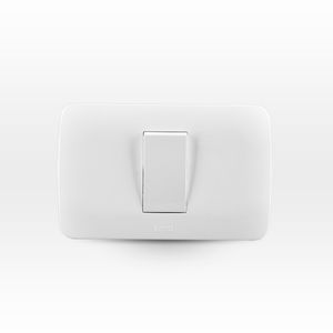 Placa Armada Interruptor 9/12 Simple 10 A 250 V Blanco