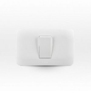 Placa Armada Interruptor 9/24 Simple 10 A 250 V Blanco