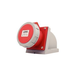Enchufe Industrial Hembra Sobrepuesta IP67 3 P + N + T 32 A 380 V Rojo