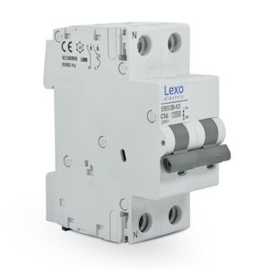 Interruptor Automático EBS3B-63 C 1 Polo + N 10 kA 16 A Blanco
