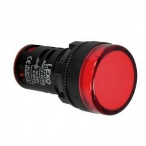 Luz Piloto Led 22 mm 230 V Rojo