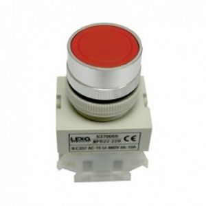 Pulsador 1NC 22 mm Rojo