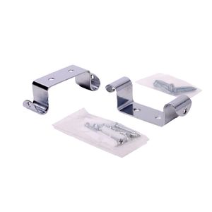 Soporte Cortina Doble A Techo 12 mm Cromado 2 un