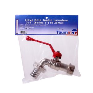 Llave Bola Jardín/Lavadora HE-HE 1 x 3/4"
