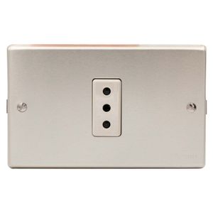 Placa Armada Enchufe Simple 10 A Magic Aluminio