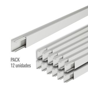Canaleta Eléctrica 20 x 12 mm 2 m Blanco 12 un