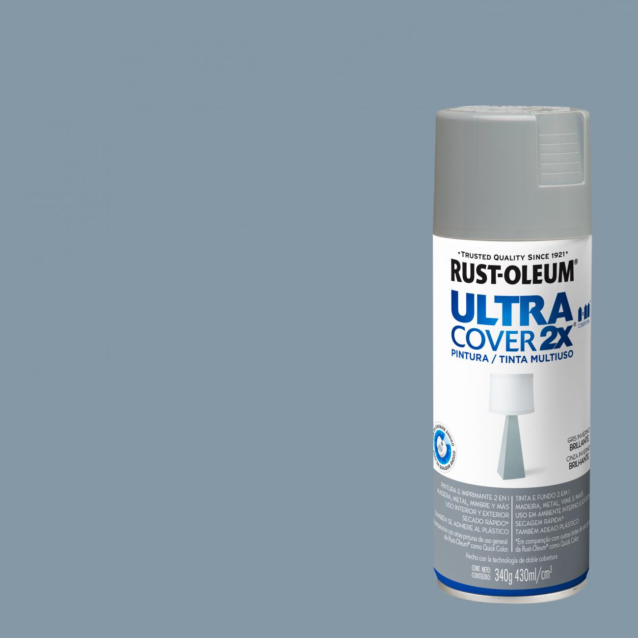 Pintura spray 430 ml Ultra cover 2X blanco brillante Rust-Oleum