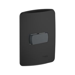 Placa Armada Interruptor 9/12 Simple 16 A Miluz Grafito