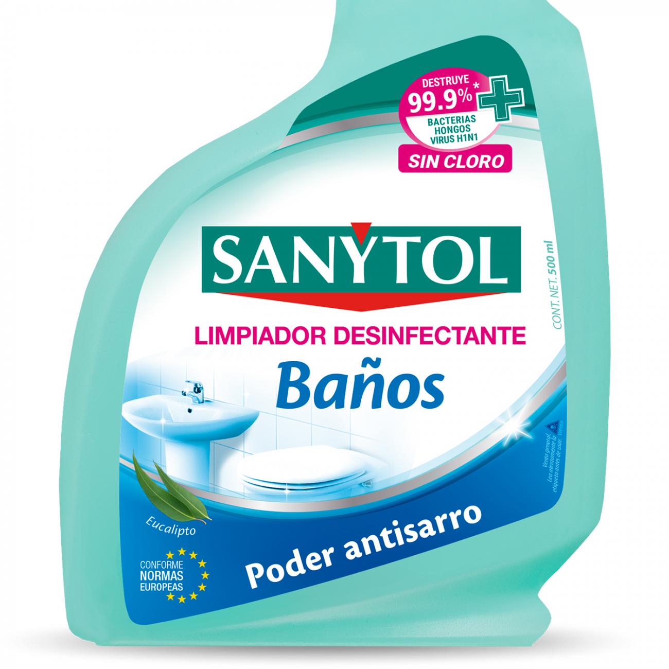 Limpiador Spray Desinfectante Baño Sanytol 500 cc