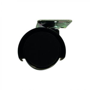 Rueda Nylon Con Base 40 mm Negro 4 un