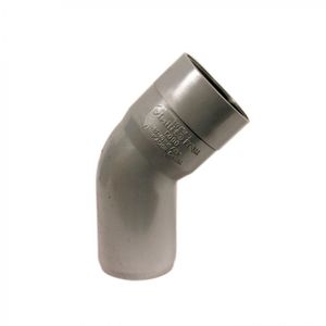 Codo PVC Sanitario 40 mm 45°