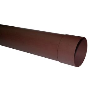 Tubo Bajada PVC P-25 80 mm 3 m Marrón