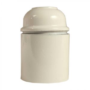 Portalámpara Baquelita E27 Blanco