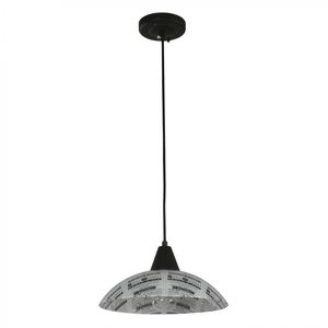 Lámpara colgante LED negro E27 1 luz 60 W