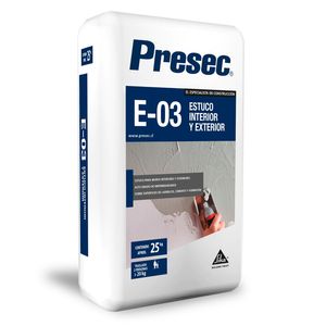 Mortero Estuco Exterior Interior E-03 25 kg