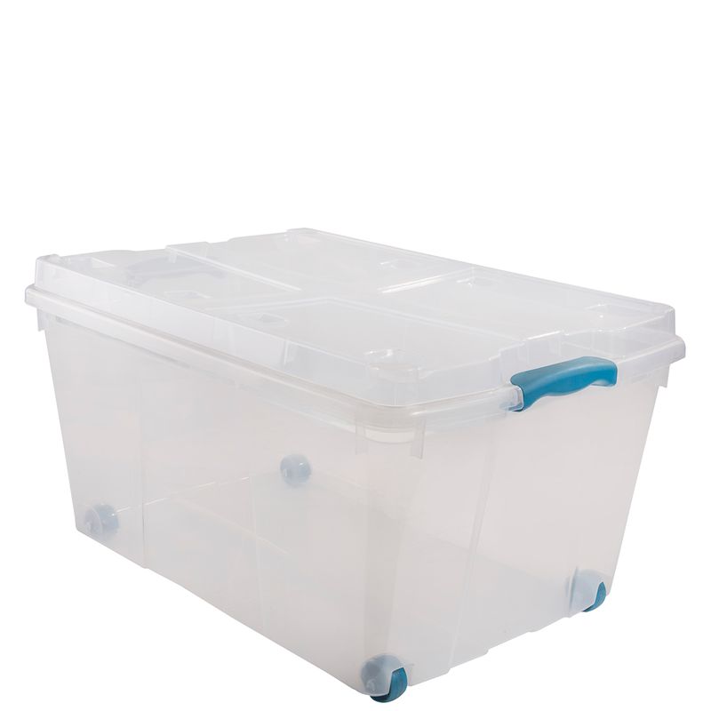 Caja Rollbox 60 Lt transparente Wenco