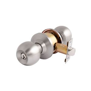 Cerradura Cilíndrica Pomo Dormitorio/Oficina Ball Acero Inoxidable Brillante
