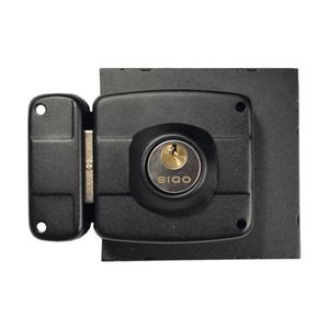 Cerradura Sobreponer 393 Con Caja Soldar Negra