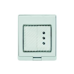 Contenedor IP55 Interruptor Simple 9/12 + Toma Corriente 10 A 250 V Blanco