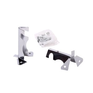 Soporte Cortina Simple 12 mm Cromado 2 un