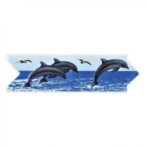 Listel Delfines 8 x 25 cm 1 m 4 un