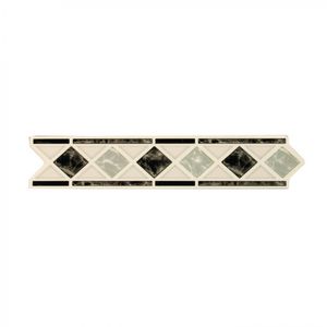 Listel Rombo Gris 5,5 x 26 cm 1 m 4 un