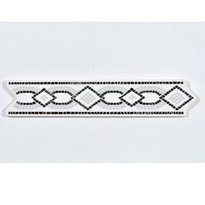 Listel Trenza Negra 5,5 x 26 cm 1 m 4 un