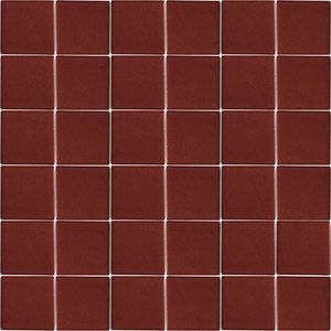 Malla Mosaico 30 x 30 cm Cuadrada Rojo