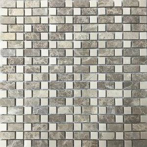Malla Mosaico 30 x 30 cm Piedra Bicolor