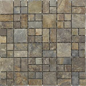 Malla Mosaico 30 x 30 cm Piedra Óxido