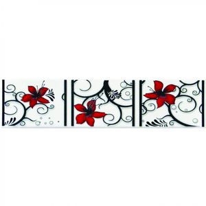 Listel Belky Rojo 8,5 x 35 cm 1 m 3 un