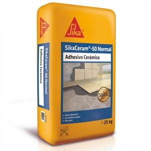 Adhesivo Cerámico Polvo SikaCeram-50 Piso/Muro 25 KG