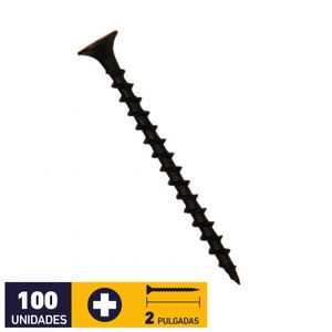 Tornillo Volcanita Madera CRS #6 x 2" 100 un Fosfatado