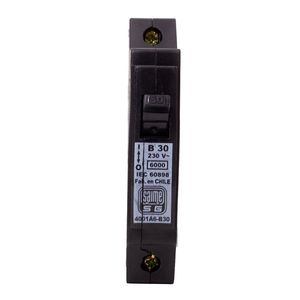 Interruptor Automático Monofásico B 1 Polo 6 kA 30 A Negro