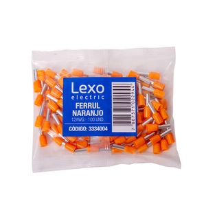 Ferrul 12 AWG 100 un Naranjo