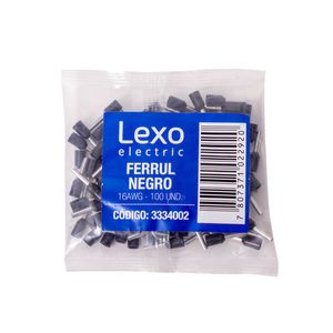 Ferrul 16 AWG 100 un Negro