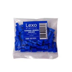 Terminal Hembra Aislada 14-16 AWG 4,5 mm 50 un Azul