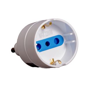 Adaptador Schuko 2 P 10 A Con Protección
