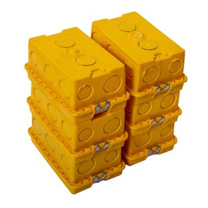 Pack Cajas De Distribución Plásticas 6 un