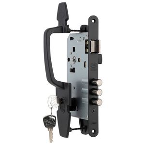 Cerradura De Embutir Manilla Acceso Nordica Negro