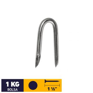Grapa Galvanizada 1 1/2" Bolsa 1 kg